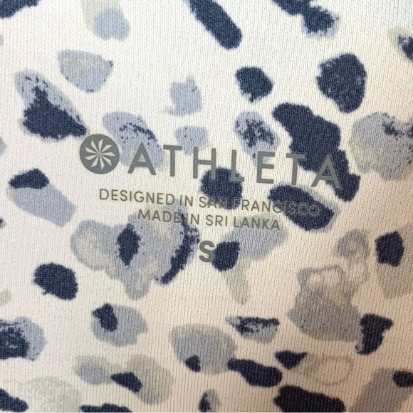 Athleta Spotty All In Crop High Rise Capri Leggings Foggy Grey - Picture 7 of 11